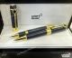 NEW! High Quality Mont blanc Writers Edition Sir Arthur Conan Doyle Roller ball Pen Blue Gold Trim (3)_th.jpg